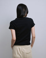 Slim Fit Short-Sleeve T-Shirt BLACK